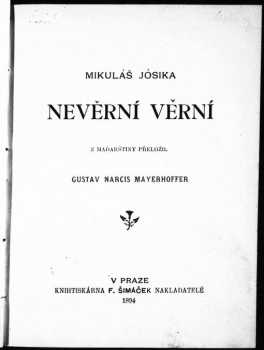 Jósika Miklós: Nevěrní věrní
