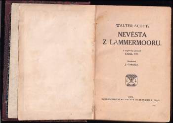 Walter Scott: Nevěsta z Lammermooru