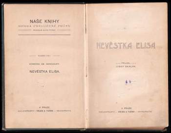 Edmond de Goncourt: Nevěstka Elisa