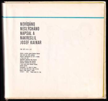 Josef Kainar: Nevídáno, neslýcháno