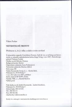 Viktor Farkas: Neviditelné fronty