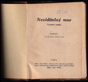 Alexej Orlov: Neviditelný mor - sensační román