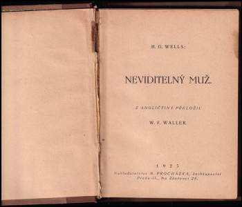 H. G Wells: Neviditelný muž