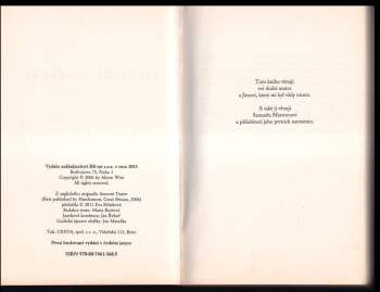 Alison Weir: Nevinná zrádkyně