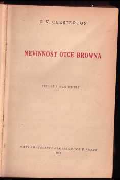 G. K Chesterton: Nevinnost otce Browna