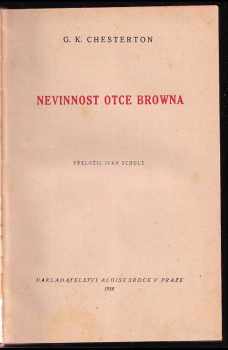G. K Chesterton: Nevinnost otce Browna