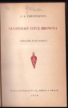 G. K Chesterton: Nevinnost otce Browna