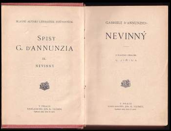 Gabriele d'Annunzio: Nevinný