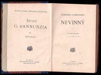 Gabriele <<d'>>Annunzio: Nevinný