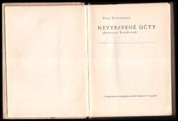Vera Brittain: Nevybavené účty