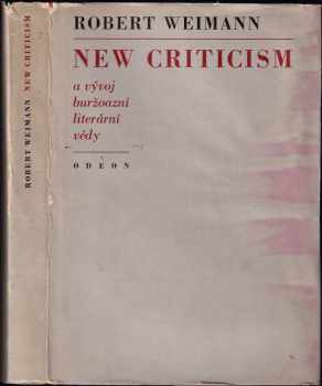 "New criticism" a vývoj buržoazní literární vědy