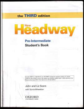 John Soars: New Headway, Pre-intermediate - Student's book