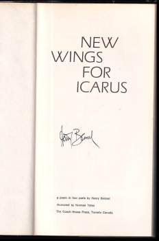 Henri Beissel: New Wings for Icarus: A Poem in Four Parts
