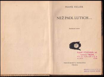 Frank Heller: Než padl lutich
