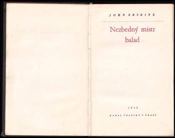 John Erskine: Nezbedný mistr balad