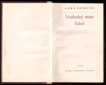 John Erskine: Nezbedný mistr balad