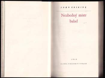 John Erskine: Nezbedný mistr balad