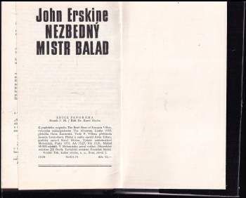 John Erskine: Nezbedný mistr balad