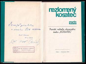 Martin Kučera: Nezlomený kosatec