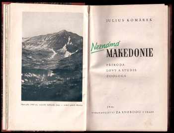 Julius Komárek: Neznámá Makedonie