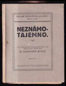 Neznámo tajemno