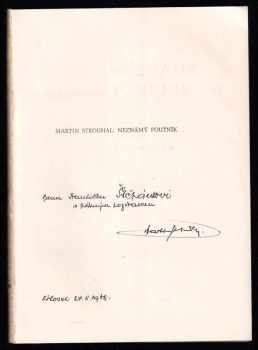 Martin Strouhal: Neznámý poutník