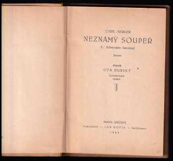 Victor Cyril: Neznámý soupeř