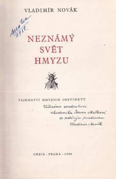 Vladimír J. A Novák: Neznámý svět hmyzu
