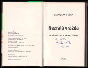 Stanislav Češka: Nezralá vražda