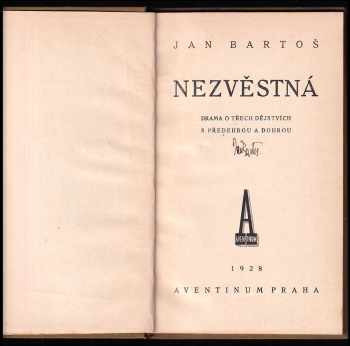 Ján Bartoš: Nezvěstná