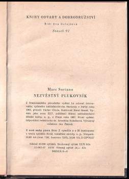 Marc Soriano: Nezvěstný plukovník