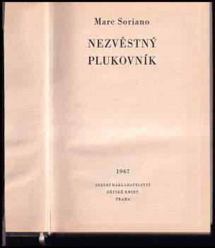 Marc Soriano: Nezvěstný plukovník