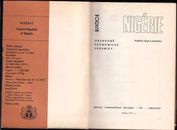 Vojtěch Cepl: Nigérie