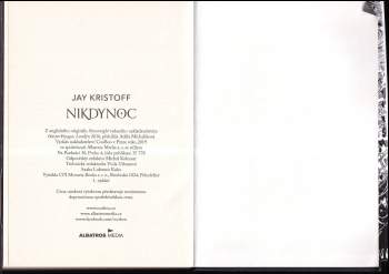 Jay Kristoff: Nikdynoc