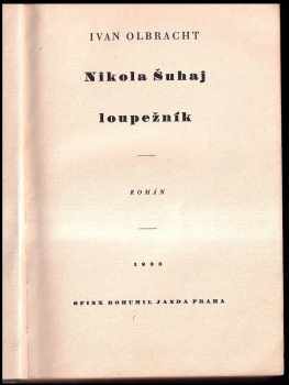 Ivan Olbracht: Nikola Šuhaj loupežník