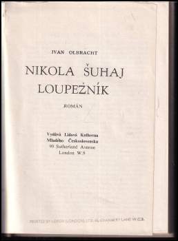 Ivan Olbracht: Nikola Šuhaj loupežník