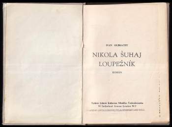 Ivan Olbracht: Nikola Šuhaj loupežník