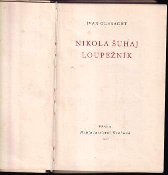 Ivan Olbracht: Nikola Šuhaj loupežník