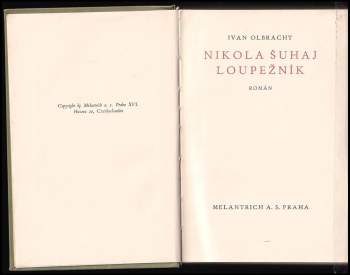 Ivan Olbracht: Nikola Šuhaj loupežník