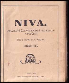 Fr. V. Pokorný: Niva - Ročník 8 - Měsíční obrázková příloha Nového lidu