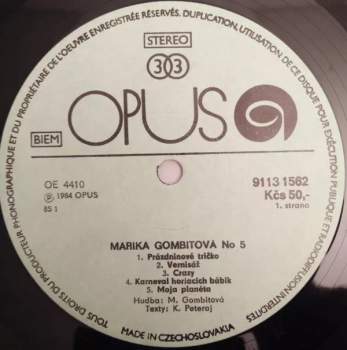 Marika Gombitová: №5