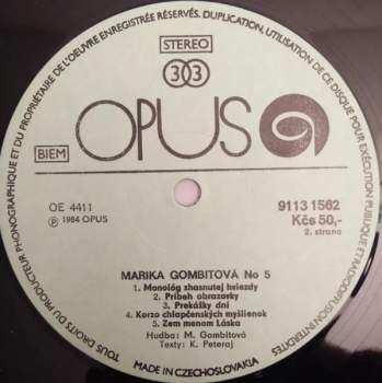 Marika Gombitová: №5