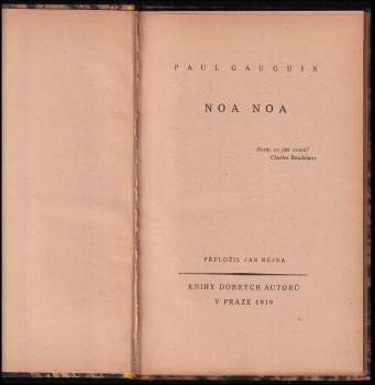 Paul Gauguin: Noa Noa