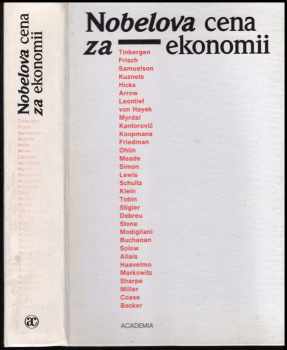 Jiří Jonáš: Nobelova cena za ekonomii