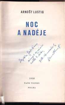 Arnost Lustig: Noc a naděje