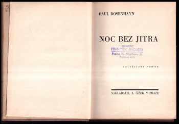 Paul Rosenhayn: Noc bez jitra