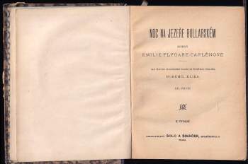 Emilie Flygare-Carlén: Noc na jezeře Bullarském