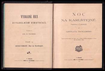 Jaroslav Vrchlický: Noc na Karlštejně