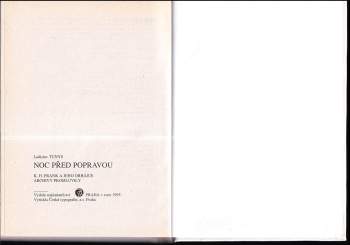 Ladislav Tunys: Noc před popravou