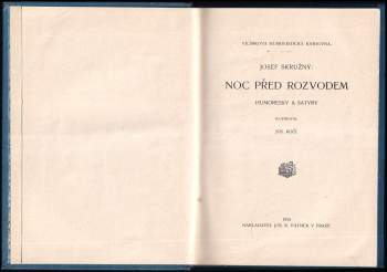 Josef Skružný: Noc před rozvodem
